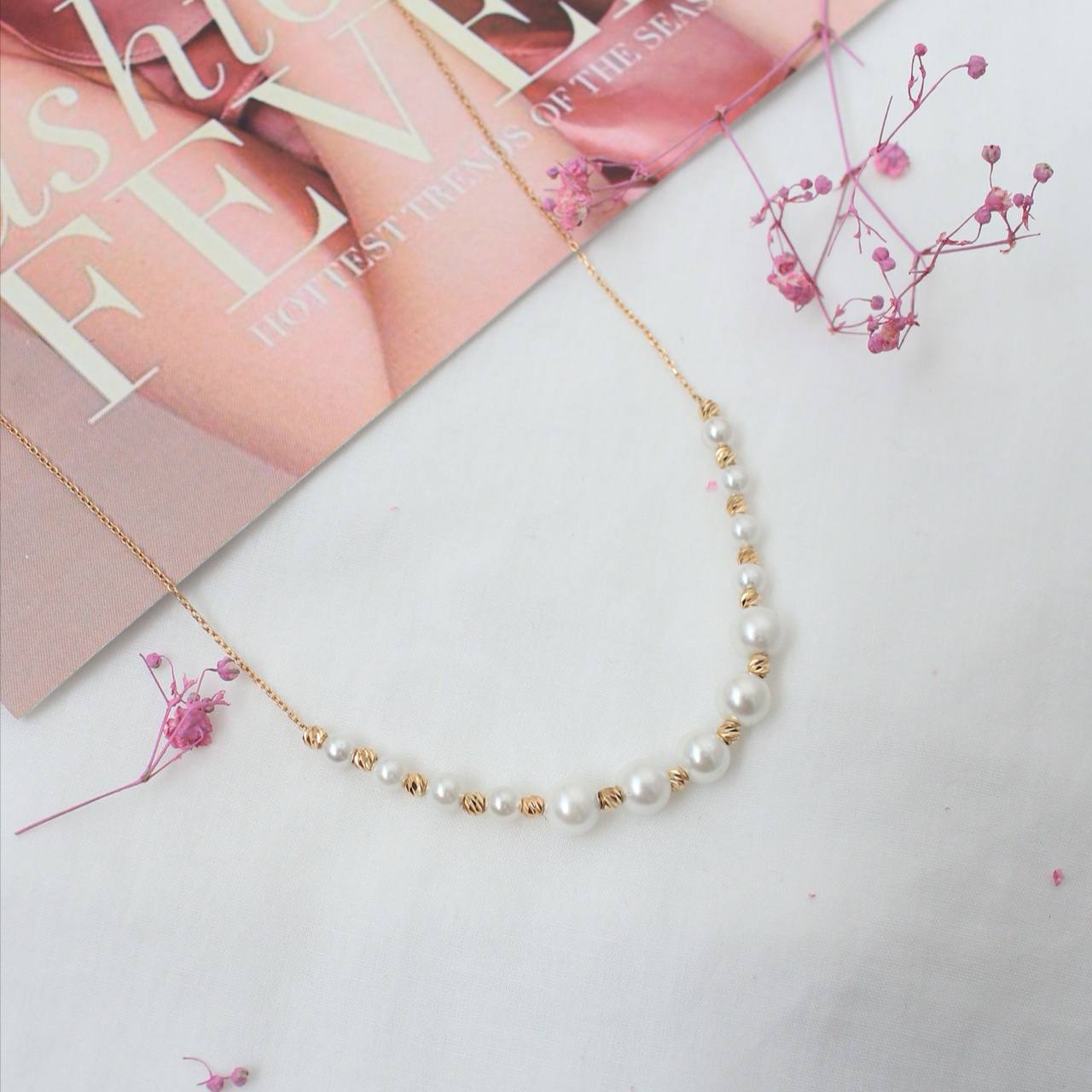 گردنبند مروارید زرنگار 127365